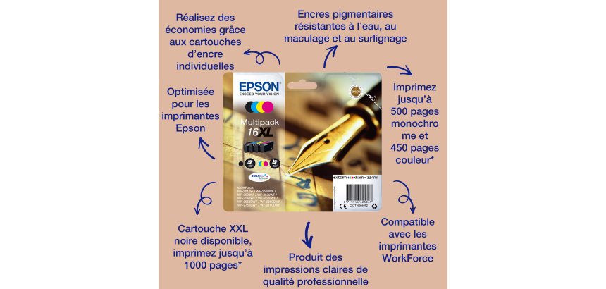 Epson Pen and crossword Multipack 4-colours 16 DURABrite Ultra Ink
