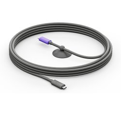 Logitech 952-000195 cable USB USB 3.2 Gen 2 (3.1 Gen 2) 5 m USB C Grafito, Violeta