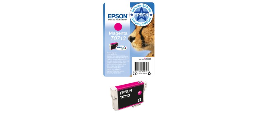 Epson Singlepack Magenta T0713 DURABrite Ultra Ink