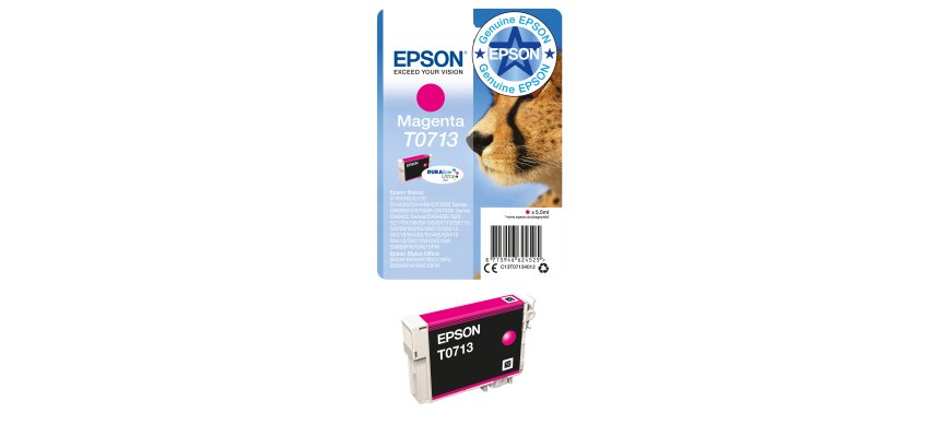 Epson Singlepack Magenta T0713 DURABrite Ultra Ink