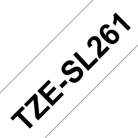 Brother TZE-SL261 cinta para impresora de etiquetas Negro sobre blanco