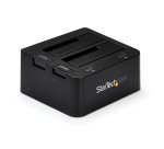 StarTech.com Dock pour Disque Dur USB 3.0 à 2 Baies, Station d'Accueil pour Disque Dur USB, Docking Station pour SSD/HDD 2,5/3,5" SATA III et IDE (40 pin), Baies pour Disque Dur Remplaçables à Chaud