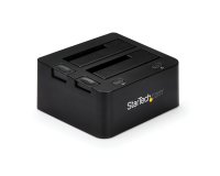 StarTech.com Dock pour Disque Dur USB 3.0 à 2 Baies, Station d'Accueil pour Disque Dur USB, Docking Station pour SSD/HDD 2,5/3,5" SATA III et IDE (40 pin), Baies pour Disque Dur Remplaçables à Chaud