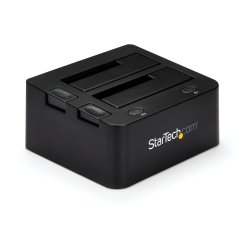 StarTech.com Dock pour Disque Dur USB 3.0 à 2 Baies, Station d'Accueil pour Disque Dur USB, Docking Station pour SSD/HDD 2,5/3,5" SATA III et IDE (40 pin), Baies pour Disque Dur Remplaçables à Chaud