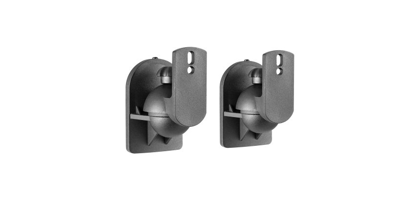 AISENS Soporte Universal De Pared Giratorio E Inclinable Para Altavoces, Negro