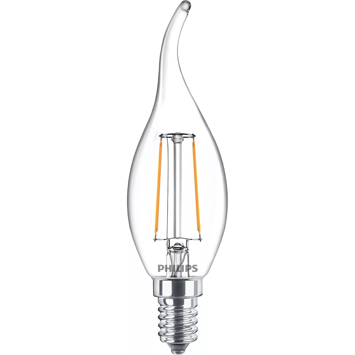 Philips Lampadina candela trasparente a filamento 25 W BA35 E14
