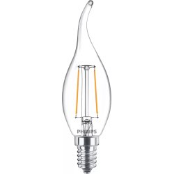 Philips Lampadina candela trasparente a filamento 25 W BA35 E14