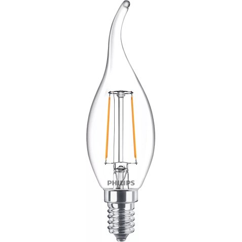 Philips Lampadina candela trasparente a filamento 25 W BA35 E14