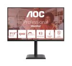 AOC E4 Q32E4U écran plat de PC 80 cm (31.5") 2560 x 1440 pixels Quad HD LED Noir