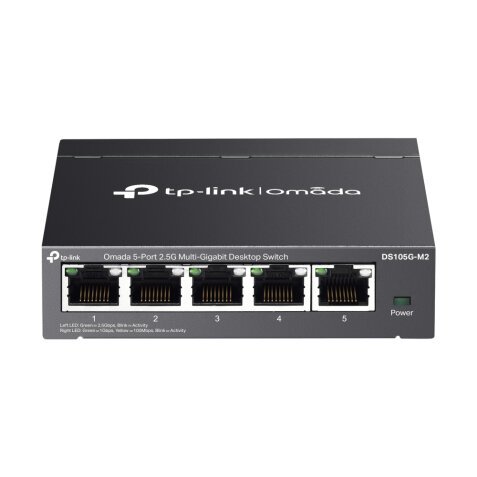 TP-Link Omada DS105G-M2 commutateur réseau Non-géré 2.5G Ethernet (100/1000/2500) Noir