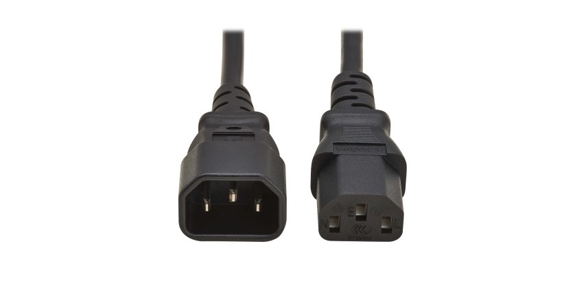 Eaton P004-01M-EU câble électrique Noir 1 m IEC C13 IEC C14