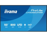 iiyama LH5066UHSB-B1AG Écran d'affichage dynamique Écran plat de signalisation numérique 127 cm (50") LCD Wifi 800 cd/m² 4K Ultra HD Noir Intégré dans le processeur Android 24/7