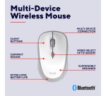 Trust Yvi+ mouse Universal Ambidextrous RF Wireless + Bluetooth Optical 1600 DPI