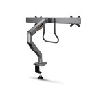 StarTech.com Bras pour Double Moniteur avec Barre Transversale, Écrans Jusqu'à 27", VESA 75x75/100x100, Max 15kg, Pince en C, Entièrement Articulé, Ressort Mécanique, TAA