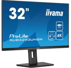 iiyama ProLite XUB3293UHSN-B5 Monitor PC 80 cm (31.5") 3840 x 2160 Pixel 4K Ultra HD LCD Nero