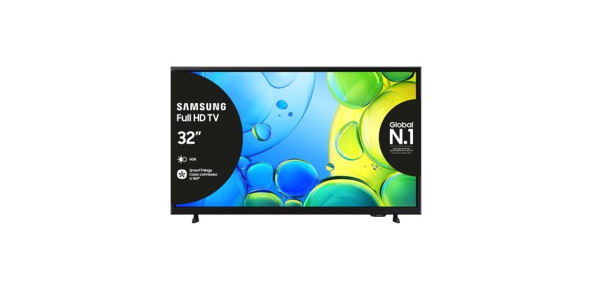 Samsung Full HD 32" UE32F6000FUXZT, Hyper Real Processor, HDR & Pur Color, Smart Experience, OTS Lite & Adaptive Sound, Slim Look Design, Smart TV, 2025