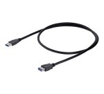 StarTech.com Câble d'extension USB 3.0 (5Gbps) A vers A de 1 m - Rallonge USB A SuperSpeed en noir - M/F