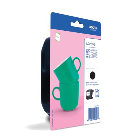 Cartouche brother jet d'encre originale lc227xlbk couleur noir