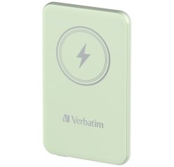 Verbatim Charge 'n' Go Polimeri di litio (LiPo) 5000 mAh Carica wireless Verde