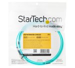 StarTech.com 2m LC/UPC naar LC/UPC OM3 Multimode Glasvezel Netwerkkabel, Full Duplex 50/125µm Zipcord Fiber, 100G Netwerken, LOMMF/VCSEL, <0.3dB Low Insertion Loss, LSZH Fiber Optic Patch Kabel