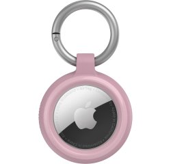 Funda protectora con llavero para localizador o rastreador OtterBox 77-94249 Sleek Case Series para Apple AirTag, rosa