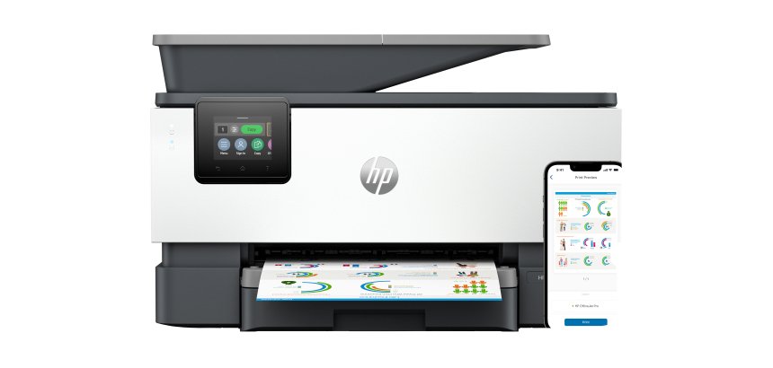 HP OfficeJet Pro 9120b Sans fil All-in-One Couleur Imprimante, Impression recto-verso; copieur, scanner