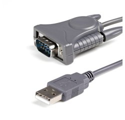 StarTech.com Câble USB vers Série à 1 Port de 91cm, Convertisseur DB9/DB25 RS232 vers USB, Prolific, Adaptateur USB vers Série