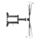TooQ Soporte Giratorio e Inclinable para Monitor / TV LCD, Plasma de 23”- 55”, con Tres Pivotes, Negro