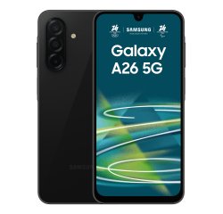 Samsung Galaxy A26 5G, Smartphone con Funzioni intelligenti, Display Super AMOLED 6.7”, 8GB RAM, 256GB, Batteria 5.000 mAh, memoria espandibile, Black