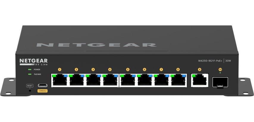NETGEAR 8x1G PoE+ 110W 1x1G and 1xSFP Managed Switch