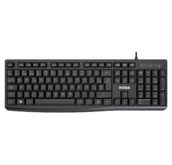Nilox NXKBE000013 teclado Oficina USB Español Negro
