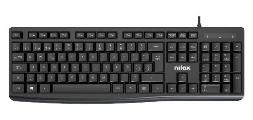 Nilox NXKBE000013 teclado Oficina USB Español Negro