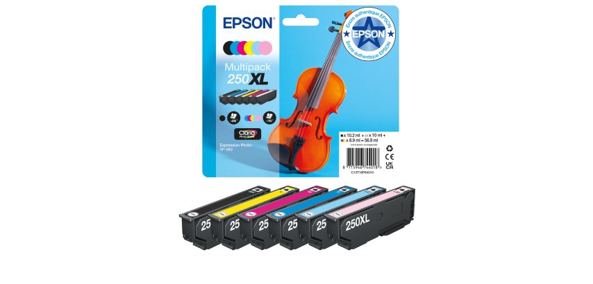 Epson Multipack d’encres 6 couleurs Claria Photo HD 250XL Violon