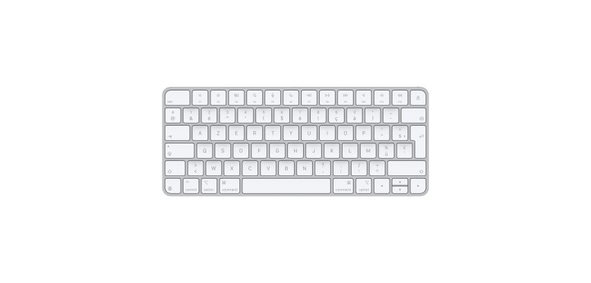 Apple Magic Keyboard Universal USB + Bluetooth AZERTY Französisch Weiß