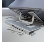 CoolBox ATRILDOCK ALUMINIO USB-C A HDMI 4K/3XUSB-A/PD 100W/SD/MICROSD/RJ45 PC/MAC