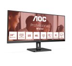 AOC U34E2M écran plat de PC 86,4 cm (34") 3440 x 1440 pixels Wide Quad HD Noir
