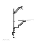 Neomounts DS90-325BL1 Station de travail assis-debout pour bureau 17-32" - ressort à gaz