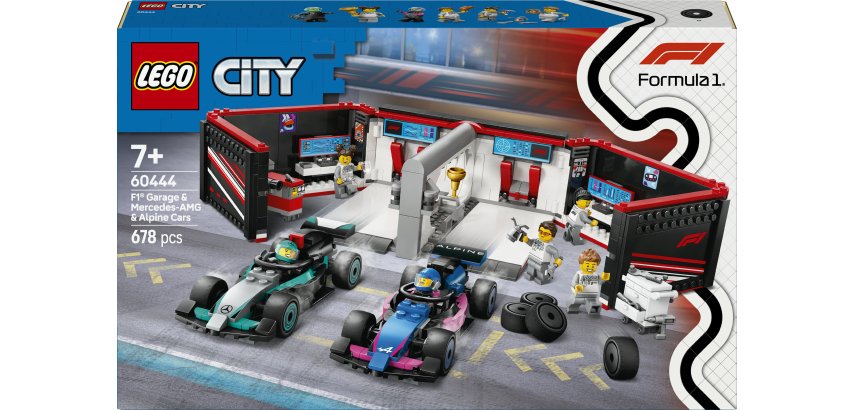 LEGO City F1® Garage & Mercedes-AMG & Alpine Cars