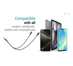 i-tec USB-C Cable Splitter Audio/Data + Power Delivery 100W