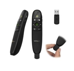 StarTech.com Wireless Presentation Remote with Green Laser Pointer - 90 ft. (27 m) - TAA