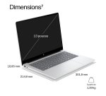 HP E24DZET laptop Copilot+ PC 325 Ordinateur portable 33,8 cm (13.3") WUXGA 16 Go LPDDR5x-SDRAM 512 Go SSD Wi-Fi 7 (802.11be) Windows 11 Pro Argent