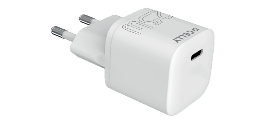 Celly UCTC1USBC25WWH cargador de dispositivo móvil Universal Blanco Corriente alterna Interior