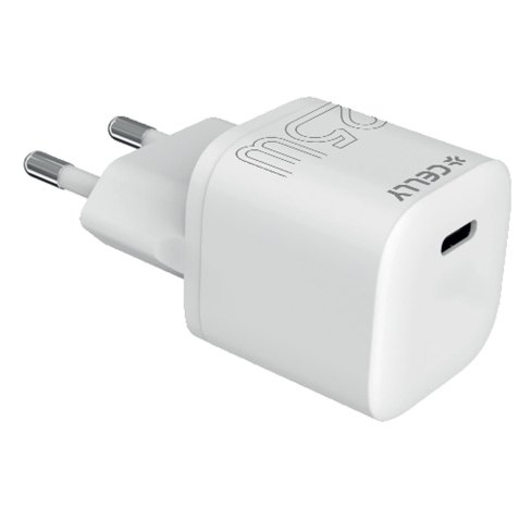 Celly UCTC1USBC25WWH cargador de dispositivo móvil Universal Blanco Corriente alterna Interior