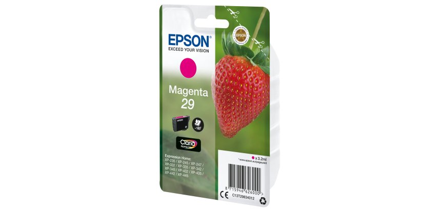 Epson Strawberry Singlepack Magenta 29 Claria Home Ink