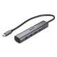 Lindy 43384 hub & concentrateur USB Type-C 10000 Mbit/s Gris