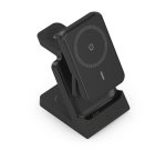 AISENS Cargador Inalambrico USB-C 4 en 1 De 15W Para Movil, Apple Watch, Auriculares Con Estuche De Carga, Negro