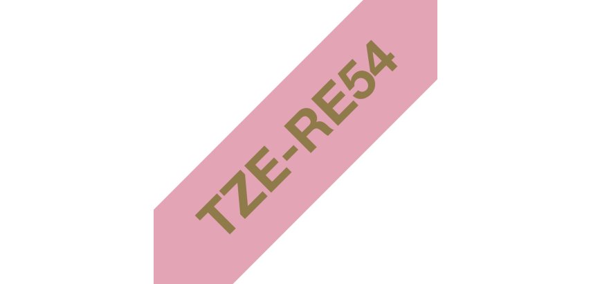 Brother TZE-RE54 nastro per etichettatrice Oro su rosa