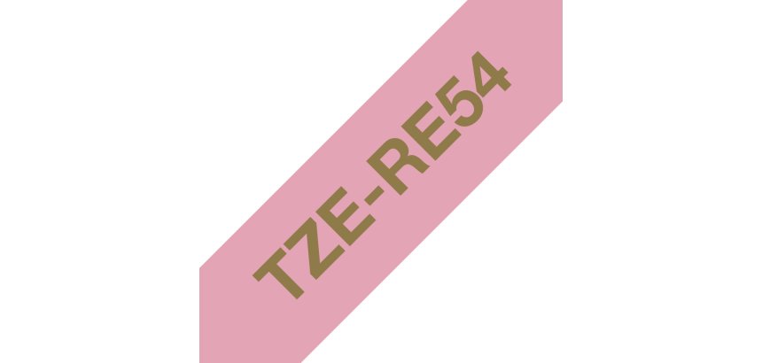 Brother TZE-RE54 nastro per etichettatrice Oro su rosa