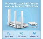 Keenetic Titan (KN-1812) Routeur Multi-Gigabit Wi-Fi 7 maillé BE7200 avec commutateur intelligent 1×10G, 1×2.5G et 4×1G, ports USB 3.2 et 2.0 multifonctions