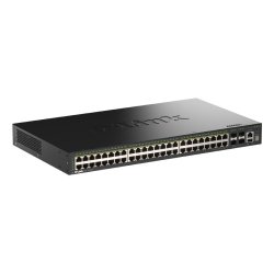D-Link DGS-1530-52P/E commutateur réseau Géré L2 Gigabit Ethernet (10/100/1000) Connexion Ethernet, supportant l'alimentation via ce port (PoE) Noir